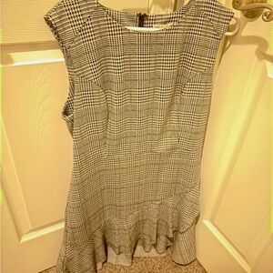 Black and White Houndstooth Dress